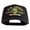Black, variant on U.S. Army Seal Vietnam Veteran Patched Solid Cotton Twill 5 Panel Prostyle Snap Cap - Khaki OSFM