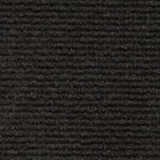 House, Home and More Indoor Outdoor Carpet with Rubber Marine Backing - Black - 6 Feet x 15 Feet
