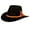 Black, variant on Outback Trading Co Men's Co. Randwick Upf 50 Sun Protection Crushable Wool Hat Brown