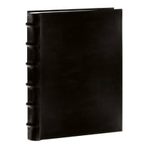 Pioneer Photo Album CLB-346 Sewn Bonded Leather BookBound Bi-Directional Photo Album, Holds 300 4x6" Photos, 3 Per Page, Color: Black