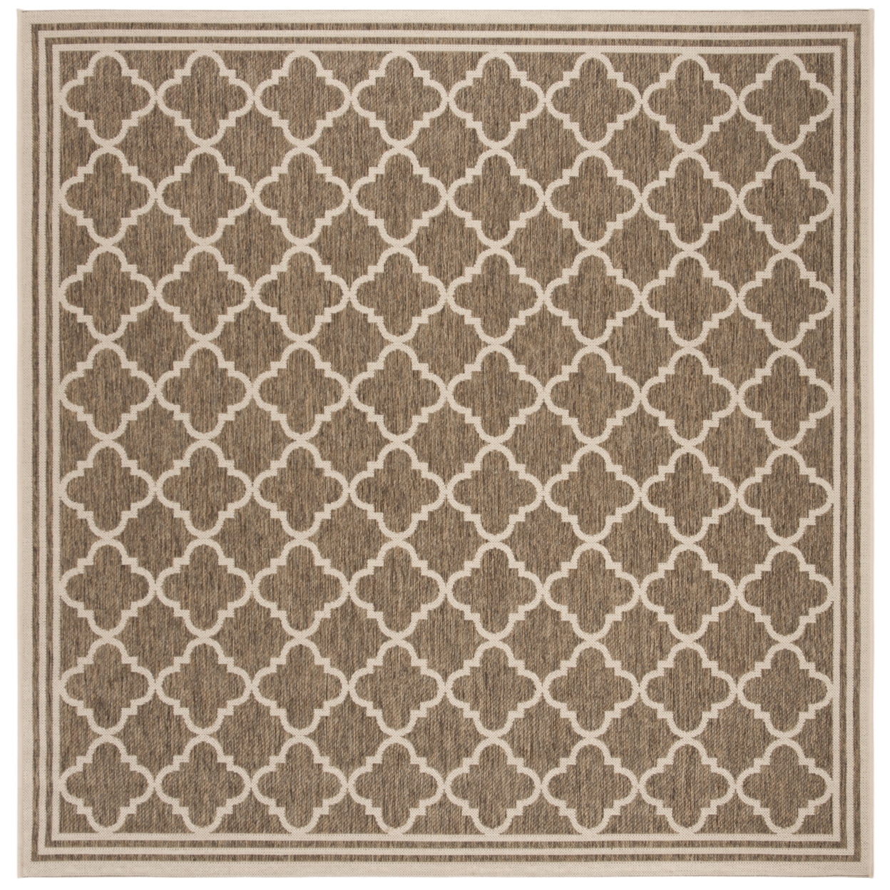 SAFAVIEH Beach House Nima Trellis Indoor/Outdoor Area Rug Beige/Cream, 5'3" x 7'6"