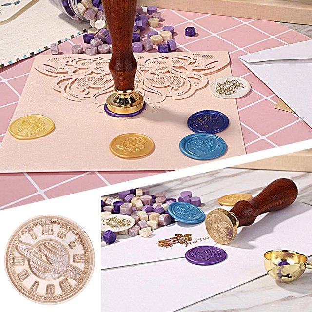 Sello de cera Sello Vintage Sellado DIY Invitaciones Sobre Reemplace la cabeza (XK30)
