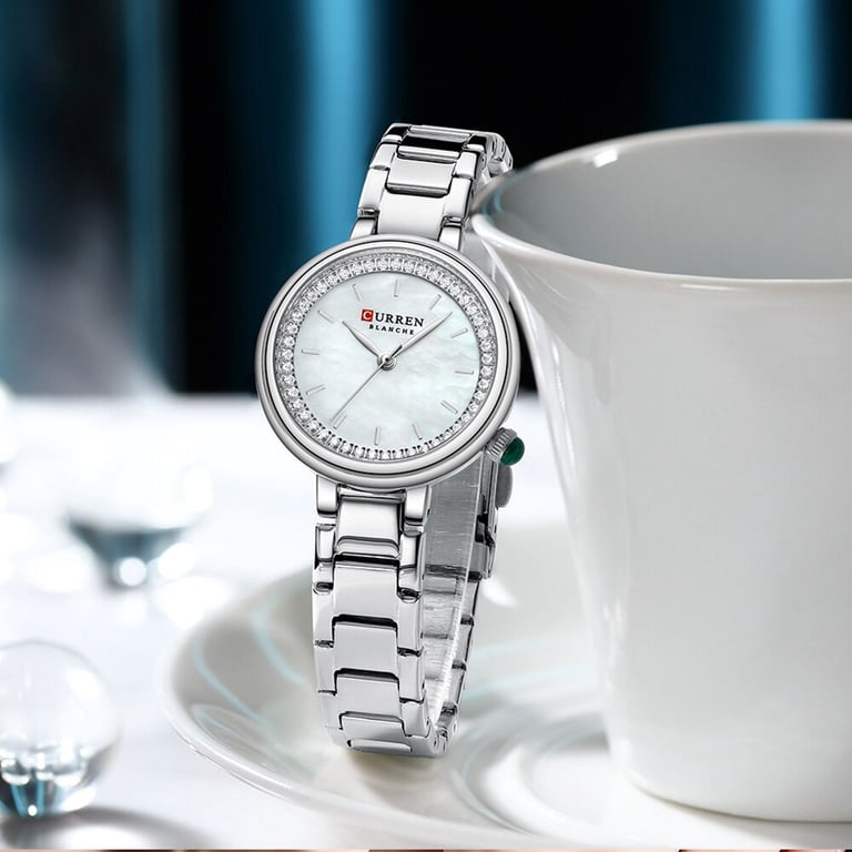 Curren Simple Dress Watches For Ladies Luxury Quartz Stainless Steel  Wristwatches Thin Clock Women Silver - Quartz Wristwatches - Walmart.com
