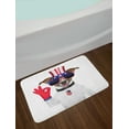 thumbnail image 2 of 4th of July Bath Mat, Jack Russell with an Uncle Sam Hat Gloves and Giant Sunglasses Celebrating, Non-Slip Plush Mat Bathroom Kitchen Laundry Room Decor, 29.5 X 17.5 Inches, Multicolor, Ambesonne, 2 of 2