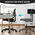 thumbnail image 3 of QUIOCOZY Armless Small Home Office Desk Chair, Ergonomic Low Back Computer Chair, Adjustable Rolling Swivel Task Chair with Lumbar Support for Small Space, 3 of 7