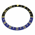 thumbnail image 2 of BEZEL INSERT FOR ROLEX GMT MASTER II 16713, 16718 BLACK BLUE BATMAN GOLD, 2 of 2