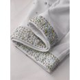 thumbnail image 6 of Hansber Kids Girls Cheerleading Outfits Shiny Rhinestones Dance Crop Top and Gymnastics Shorts Set Dancewear White 8, 6 of 7