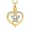 Gold/White, variant on Women's Crystal Butterfly in Heart Urn Necklace Lockets for Human Ashes Pet Cremation Jewelry for Ashes Holder