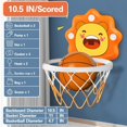 thumbnail image 1 of 1Set Toddler Indoor Mini Basketball Hoop Toys, Adjustable Height, Space Saving, Christmas Birthday Gift, Toddler Boys Toys, 1 of 6