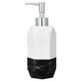 thumbnail image 5 of Siaomo Soap Dispenser with Pump, [8.45 oz] Resin with Marble Finish, Hand Soap Dispenser for Bathroom, Dish Soap Dispenser for Kitchen, Refillable Liquid - White and Black splice, 5 of 9