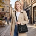 thumbnail image 4 of BadPiggies Women's Soft PU Leather Shoulder Bag Ladies Crossbody Purse and Handbags Lightweight Pocketbooks - Black, 4 of 9