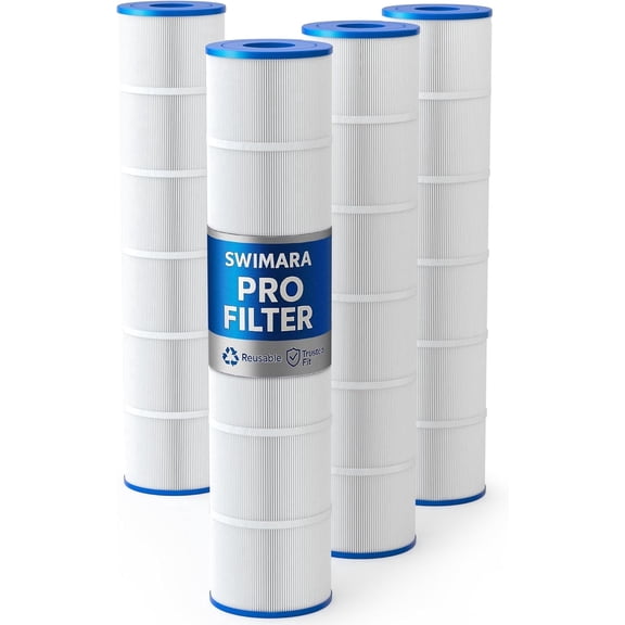 Upgraded 5oz CCP520 Pool Filter Cartridges, Compatible with Pentair Clean & Clear Plus 520 (#160332), Replaces OEM 178585, R173578, Pleatco PCC130, 4-Pack, 520 Sq.Ft Total, Premium Media