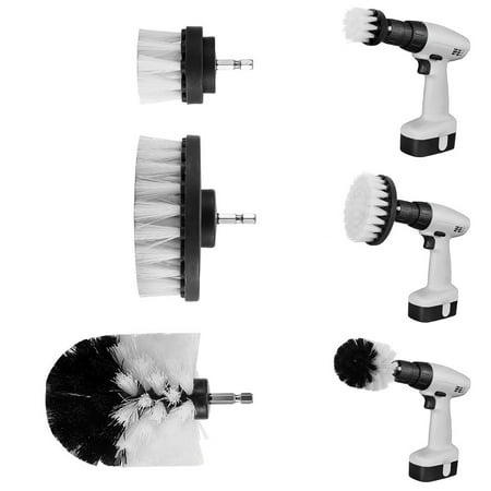 

3Pcs Grout Power Scrubber Cleaning Brush Cleaner Combo Tool Kit Fragarn