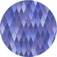thumbnail image 1 of Ahgly Company Indoor Round Patterned Sky Blue Dress Blue Area Rugs, 3' Round, 1 of 1