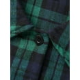 thumbnail image 5 of Women Long Sleeve Shirt Plaid Lapel Botton Down Boyfrind Blouse For Spring Fall Plus Size Streetwear, 5 of 6
