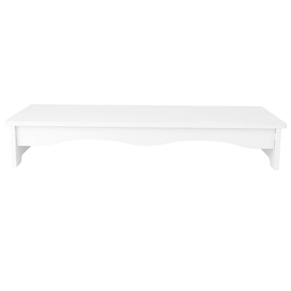 SEWOART 1Pc White Keyboard Stand and Computer Monitor Desktop Rack for Practical Use