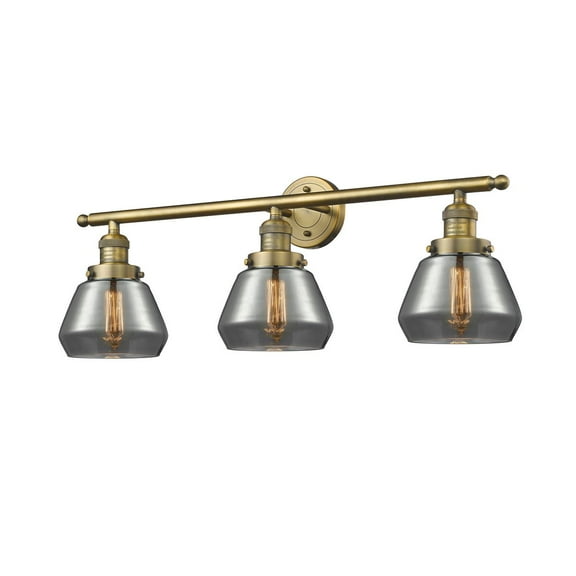 Innovations 3-LT LED Fulton 30" Bathroom Fixture - Brushed Brass - 205-BB-G173-LED