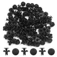 thumbnail image 2 of Unique Bargains 100 Pcs 7mm Hole Dia Black Plastic Rivets Retainer Clips for Car Bumper Fender, 2 of 2
