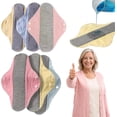 thumbnail image 1 of Serviettes d'Incontinence Réutilisables en Graphène, Serviettes d'Incontinence Lavables Étanches et Anti-Fuites pour Femmes Âgées et Soutien de la Mobilité, Sentez-Vous en Sécurité, au Sec, Sans Odeur et Confortables (6 Pcs), 1 of 7