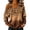Brown-A#200908aa, variant on Leopard Gradient Off the Shoulder Tops for Women Adjustable Buckle Strap Women's Long Sleeve Shirts Asymmetric Neck Retro Boho Tops for Women