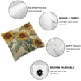 thumbnail image 6 of nygtbtfer Set of 2 Decorative Throw Pillow Plant Square Pillow Cases Sofa Home Bed Decor White, 6 of 7