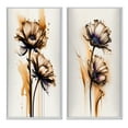 thumbnail image 2 of Designart "Orange Gerbera on Abstract Fusion I" Gerbera Framed Wall Art Set Of 2 - Orange Floral Framed Canvas Set For Living Room Decor, 2 of 6