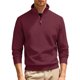 thumbnail image 2 of pstuiky camisa de manga larga para hombre, Blusa/camiseta informal y moderna de terciopelo de punto con cuello alto y cremallera para hombre, de color liso camisetas de hombre xxxl, 2 of 6