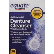Equate Anti-Bacterial Denture Cleanser, 90 Ct