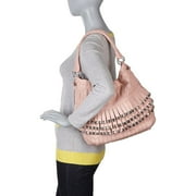 Amerileather Studded Tutu Leather Handbag