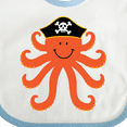 thumbnail image 4 of Inktastic Pirate Octopus Kids Funny Boys or Girls Baby Bib, 4 of 4