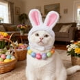 thumbnail image 2 of Yhmxh Easter Cat Costume Bunny Rabbit Hat with Ears, Cat Adorable Bunny Hat for Cats & Small Dogs - Perfect Easter Halloween Christmas Pet Costume Accessory, 2 of 7