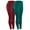 Green, variant on ZyeKqe 2PC High Waisted Leggings for Women Belly Control Yoga Pants Full Length Soft Workout Tights with Pockets