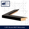 thumbnail image 3 of (1) 16x20 Black Picture Frame | 1.25"" Black Matte Moulding | by Picture Frame Factory Outlet, 3 of 5