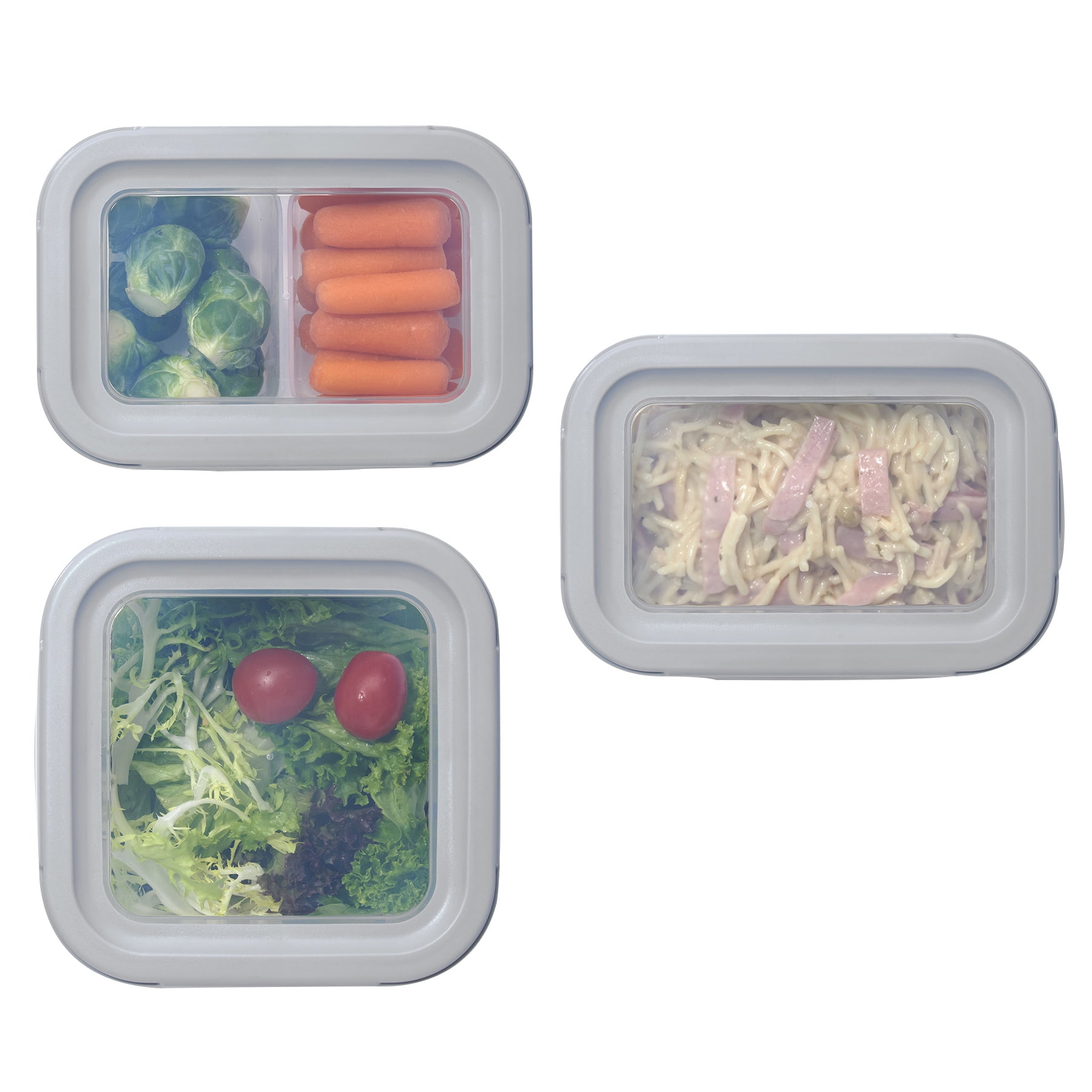 Mainstays 30 Piece 3 Compartment Meal Prep Food Storage Containers