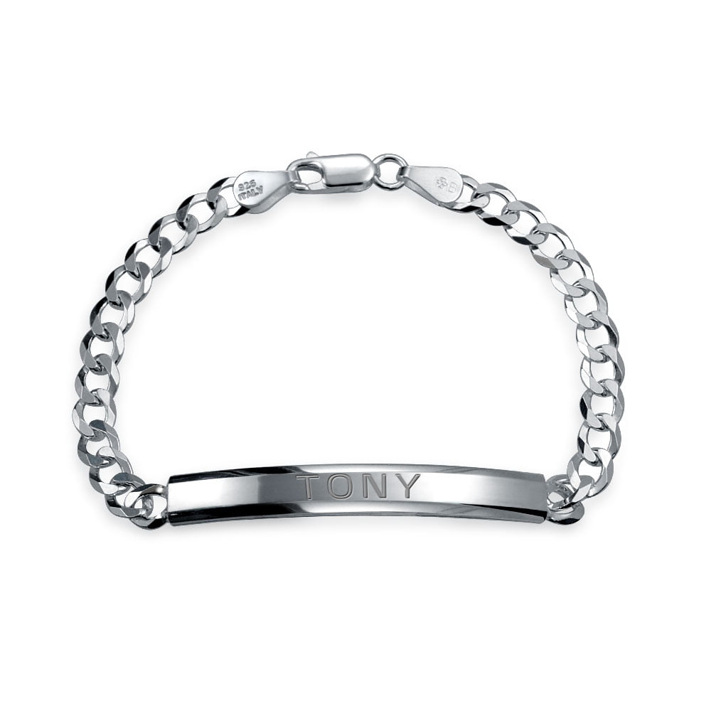 Men's Sterling Silver Belt Buckle Curb Chain Bracelet - Jewelry1000.com |  Silver belt buckle, Mens silver jewelry, Sterling silver mens