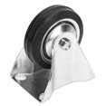 thumbnail image 3 of 4pcs 3 Inch Fixed Metal Top Plate Caster Rubber Wheel for Furniture Trolley, 3 of 10