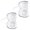 Gray, variant on Set Of 2 Undergarment Washing Net with Zippered and Handle Portable Bra Wash Bags For Washing Machine
