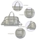 thumbnail image 3 of pstuiky Mochila/bolso transparente bolsa de viaje multiusos transparente bolsa de viaje de vinilo transparente mochila transparente para conciertos de béisbol con un interior opaco., 3 of 7