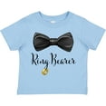 thumbnail image 3 of Inktastic Ring Bearer Black Bow Tie and Gold Wedding Ring Boys Toddler T-Shirt, 3 of 5