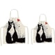thumbnail image 1 of Delantal para padres e hijos, delantales de cocina con estampado de gato bonito, lino y algodón, 2 uds., 1 of 5