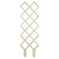 thumbnail image 1 of Wooden Plant Trellis for Home Light Brown Sturdy Support with Honeycomb Pattern 12.5x18.3 Inches, 1 of 9