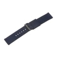 thumbnail image 2 of Uxcell Black Blue Nylon Striped Watchband 24mm Width Soft Nylon Strap with Black Buckle, Canvas Watch Band, 2 of 6