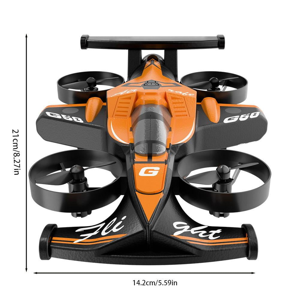 2-in-1 RC Car Drone with Gesture Steering, One-Key Flips, LED Light Show, Stable Hovering, USB Rechargeable for Indoor & Outdoor Play