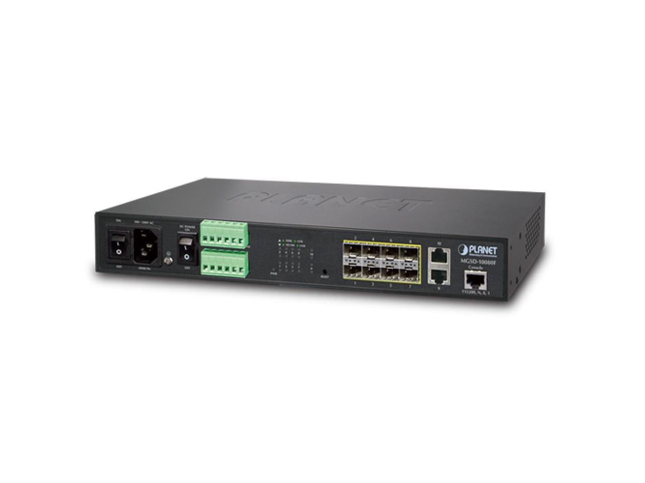Planet MGSD-10080F 8-Port 100/1000X SFP + 2-Port 10/100/1000T Managed Metro Ethernet Switch