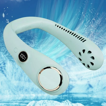 

Xewsqmlo Bladeless Mini Sports Fan 3 Gear Adjustable Neck Fans for Camping Hiking Fishing