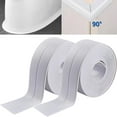 thumbnail image 1 of Bath Kitchen Caulk Tape Sealant Strip, PVC Self Adhesive Waterproof Sealing Tape for Bathtub,Sink,Toilet and Floor Wall Edge Protector (White), 1 of 7