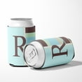 thumbnail image 5 of Letter R Initial Monogram - Blue Stripes Can or Bottle Hugger, 5 of 5