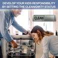 thumbnail image 4 of Dishwasher Indicator Sign Easy to Read Non-scratch Less Dish Stress Compact Strong Magnet Dishwasher Slide Clean Dirty Sign Kitchen Supply, 4 of 8
