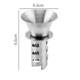 thumbnail image 4 of Mosiee Lemon Squeezer Portable Kitchen Gadgets Stainless Steel Lemon Juicer Fruit Tools Cooking Accessories Manually Fresh Citrus Juice, 4 of 9