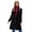 Black, variant on Women's Plus Size A-Line Belted Wool Blend Coat